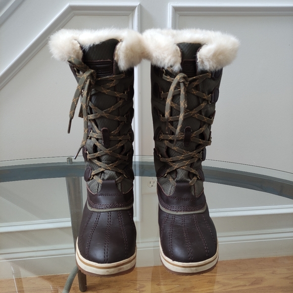 LL Bean Rangeley Insulated Pac Boots women's 7M Tall waterproof - Picture 2 of 14